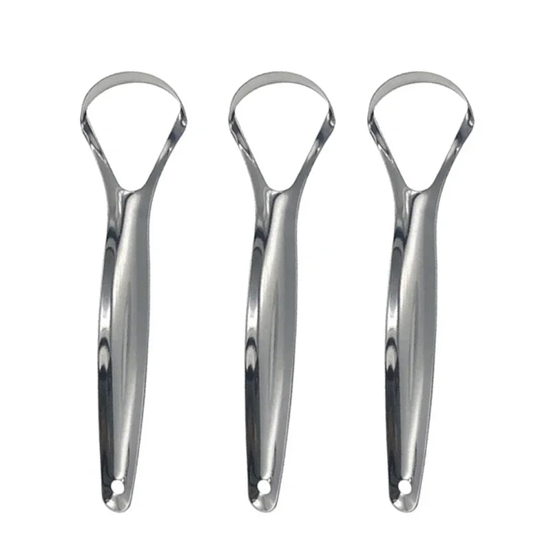 NoviaGlow Stainless Steel Tongue Scraper