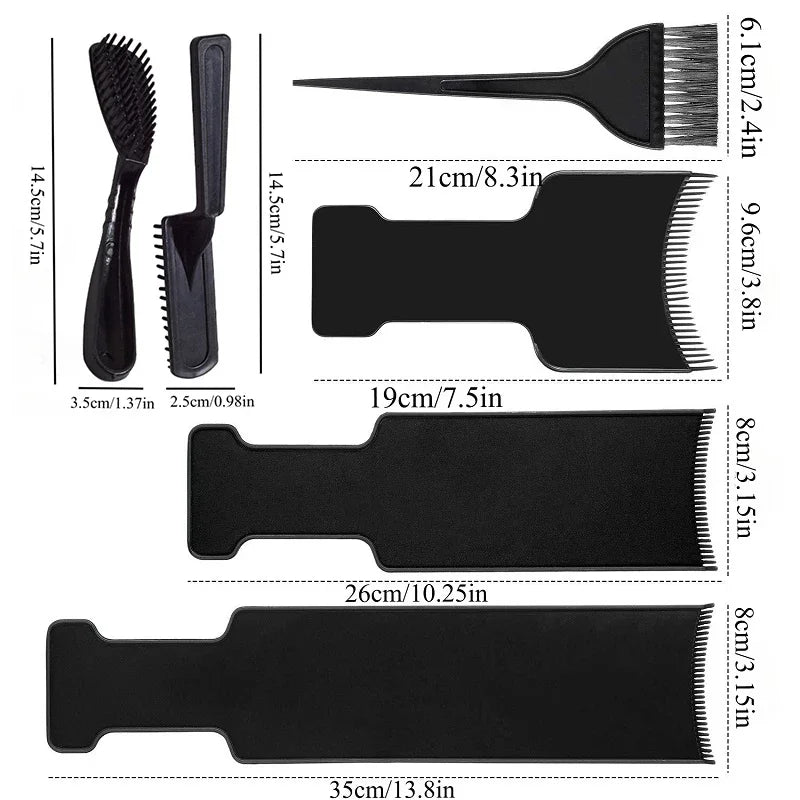 NoviaGlow Professional Hair Dyeing Kit – Brush, Comb & Apron Set
