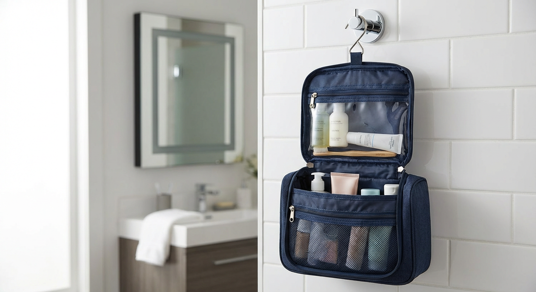 Portable Waterproof Travel Toiletry Bag with Hook