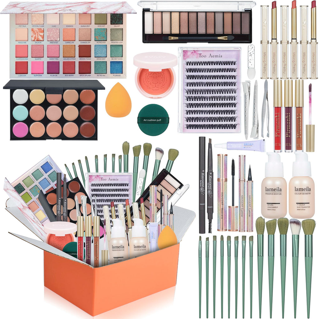 Makeup Kit All in One Makeup Kit for Women Full KitMakeup Set Makeup Kit for Teens makeup sets for teens 14-16 13-15 10-12 Christmas Gifts for Teen Girls Women Make up kits