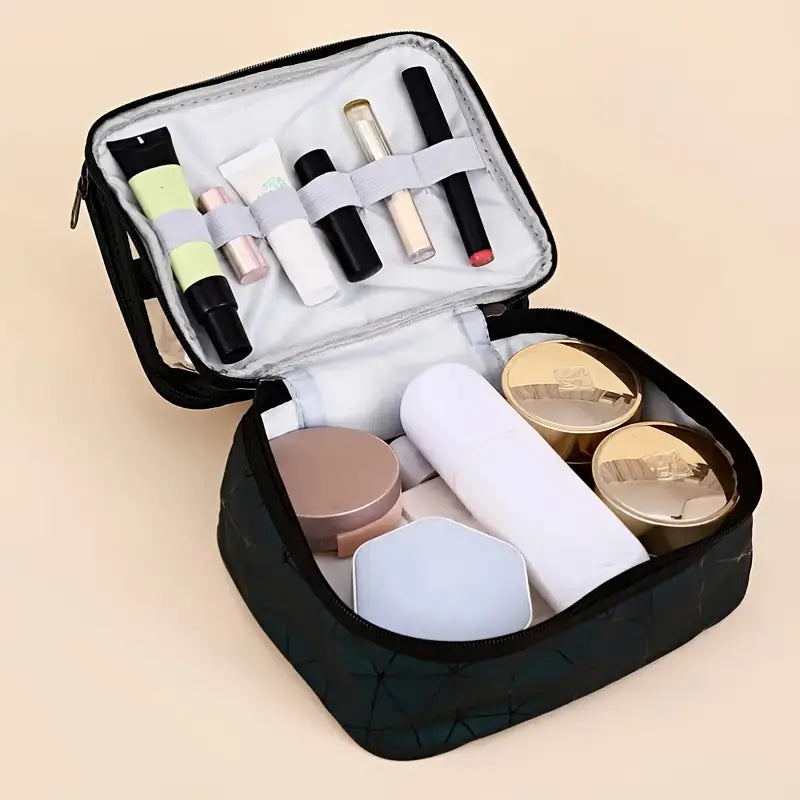 Large Waterproof Double Layer Makeup Travel Bag