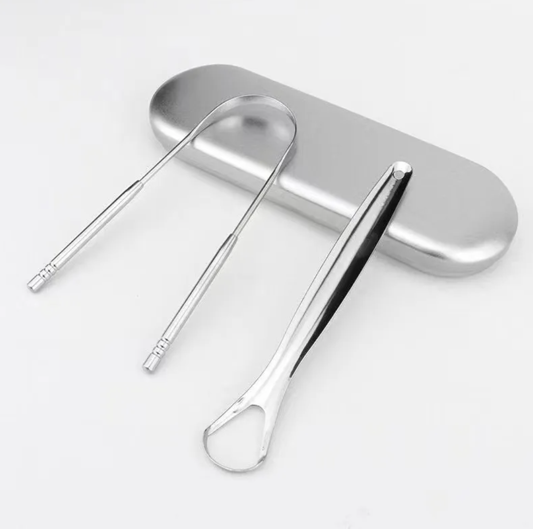 Stainless Steel U-Shaped Tongue Scraper