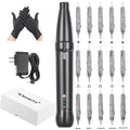 Eyebrow Tattoo Machine Kit - Micropigmentation Pen with 15pcs Cartridges