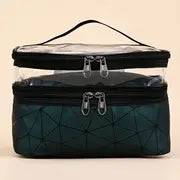 Large Waterproof Double Layer Makeup Travel Bag