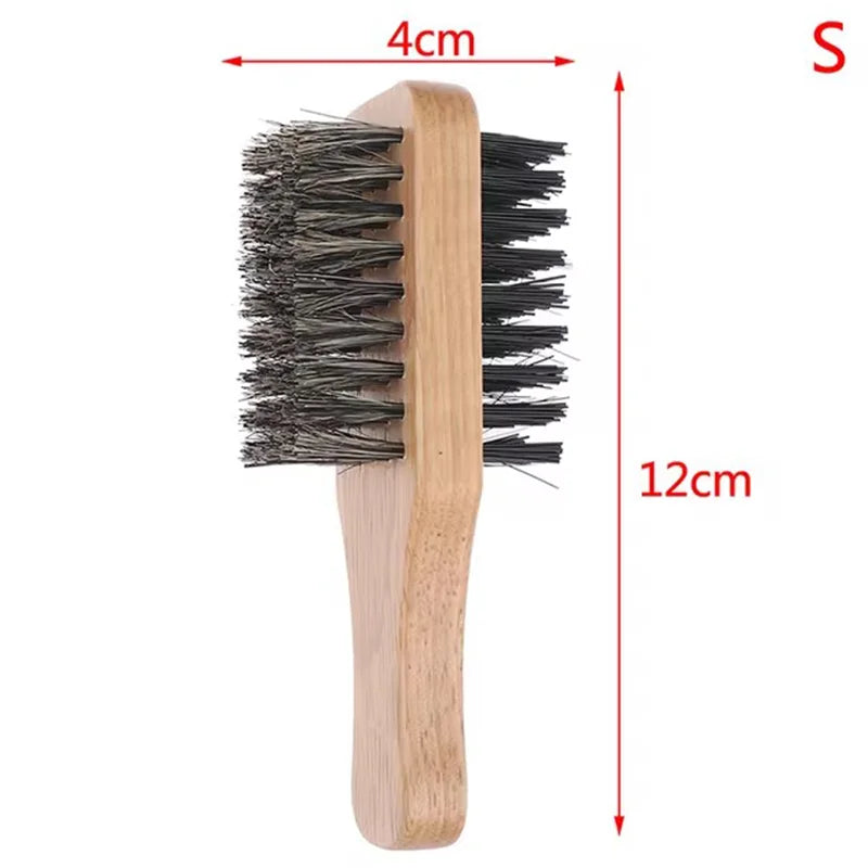 NoviaGlow Double-Sided Wooden Beard Brush