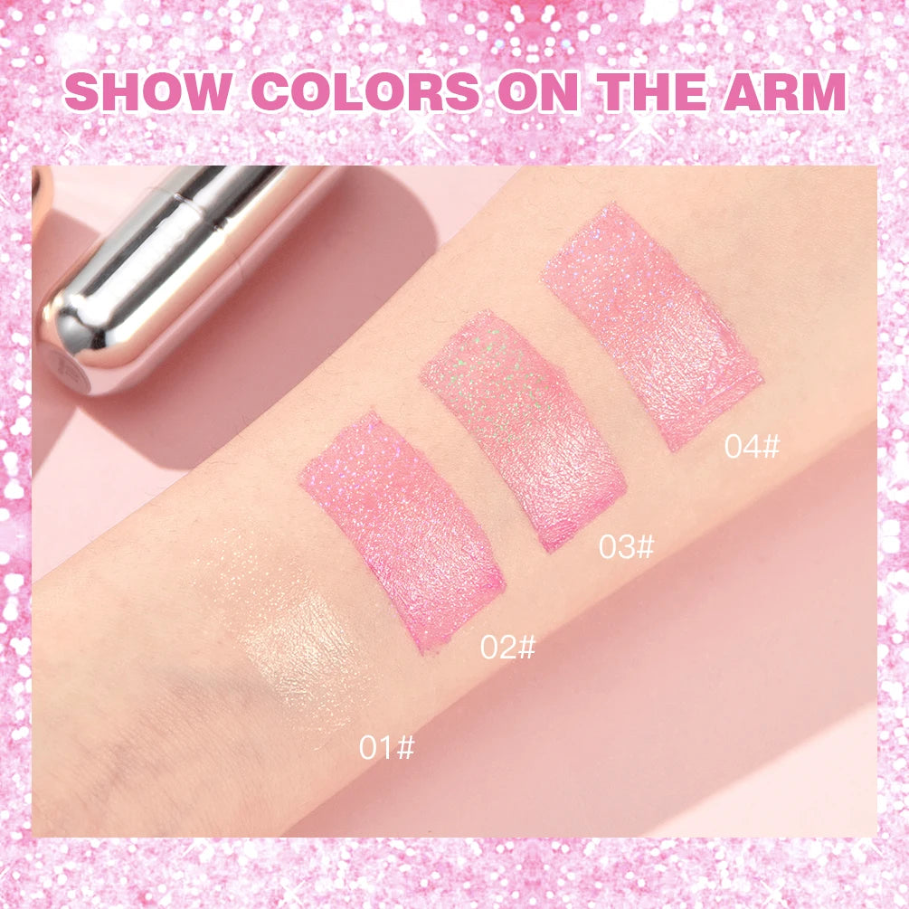 NoviaGlow Crystal Jelly Glitter Lipstick
