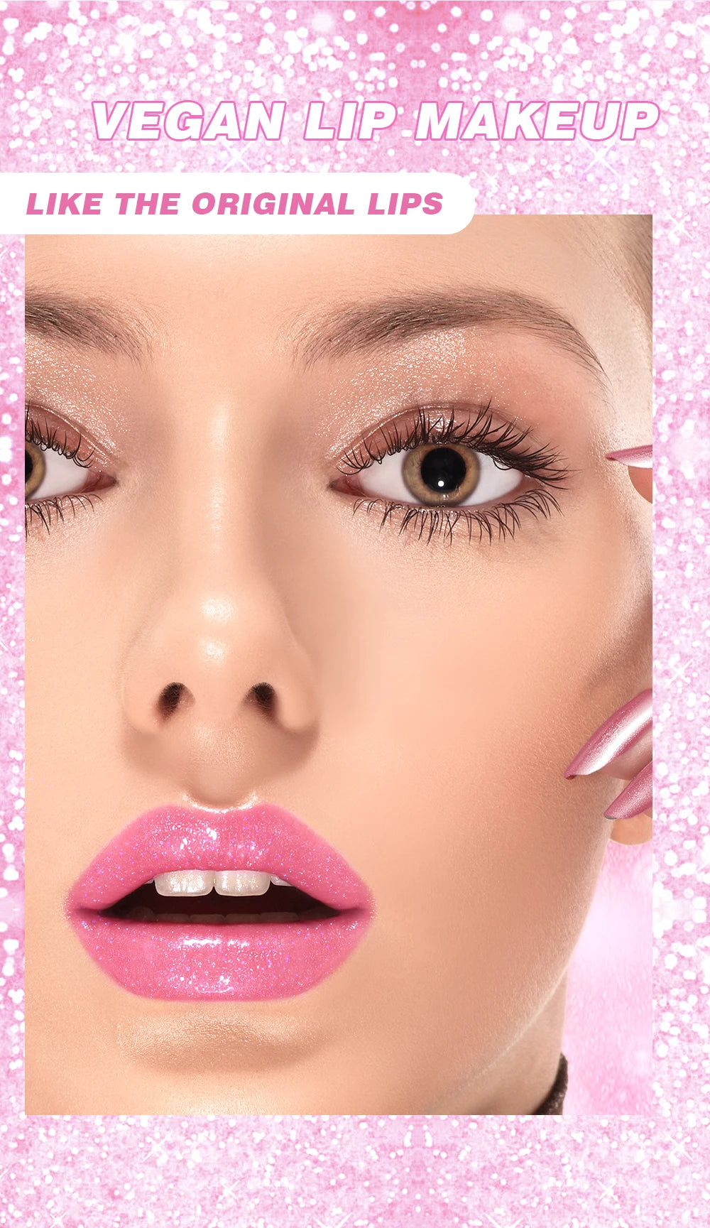 NoviaGlow Crystal Jelly Glitter Lipstick