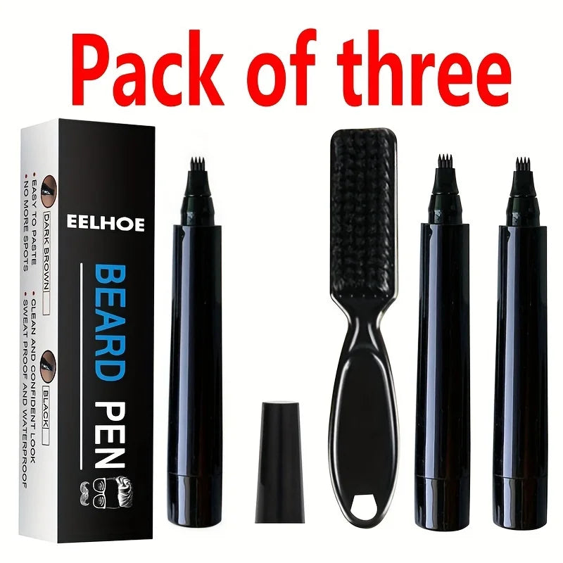 NoviaGlow Beard Filling Pen – Waterproof Enhancer & Brush