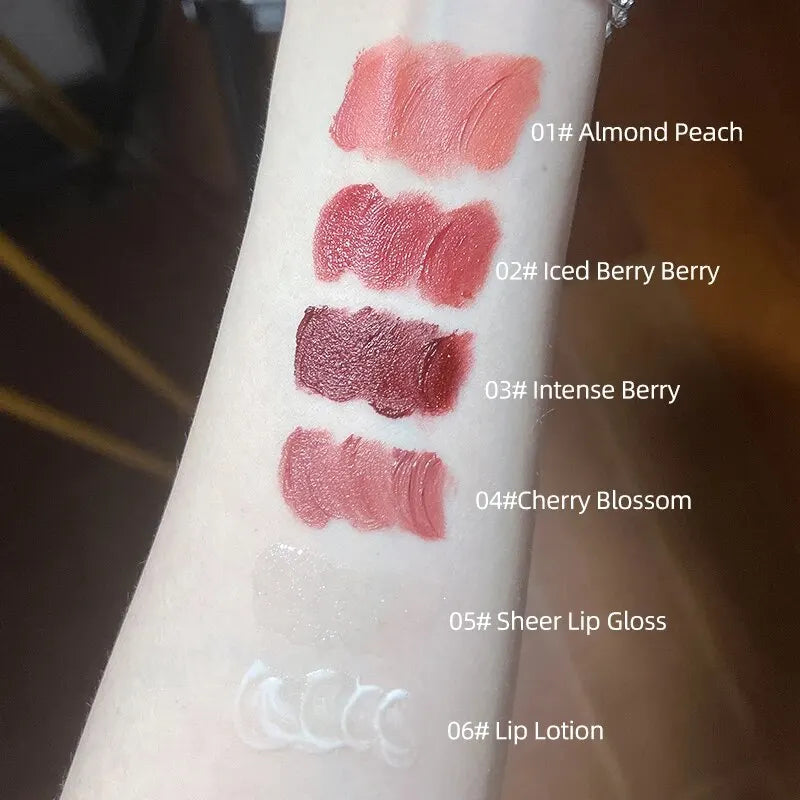 NoviaGlow 6-Piece Matte Lipstick &amp; Gloss Set