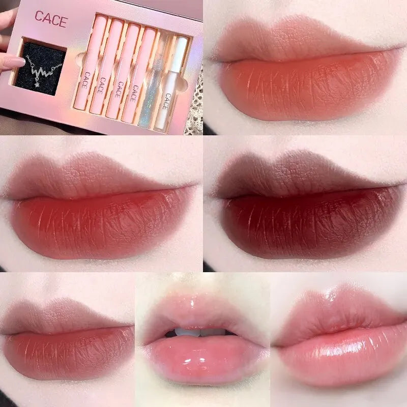 NoviaGlow 6-Piece Matte Lipstick &amp; Gloss Set
