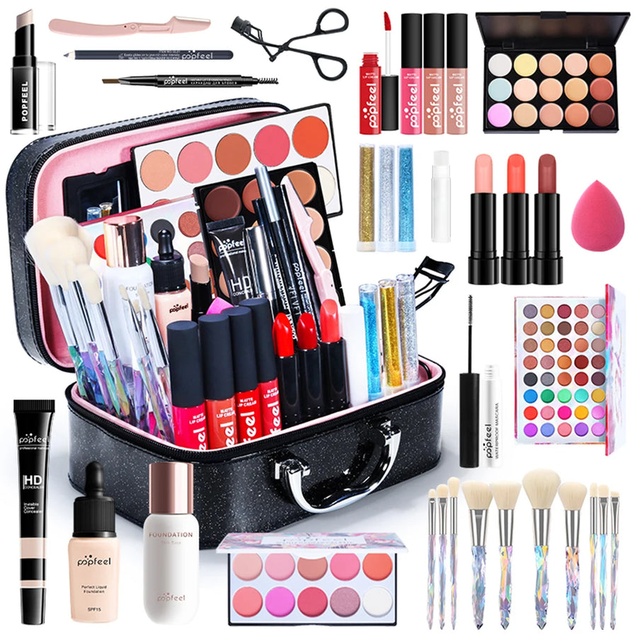 NoviaGlow All-in-One 24-34 Piece Makeup Kit