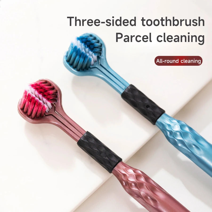 NoviaGlow 3D U-Shaped Toothbrush – Soft Triple-Sided Cleaning