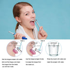 NoviaGlow Stainless Steel Tongue Cleaner with Case