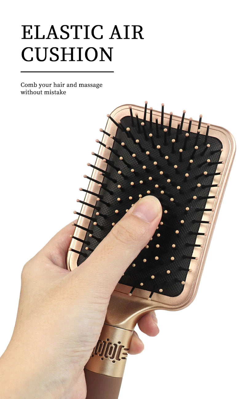 NoviaGlow Scalp Massage Hair Brush – Anti-Static Detangler