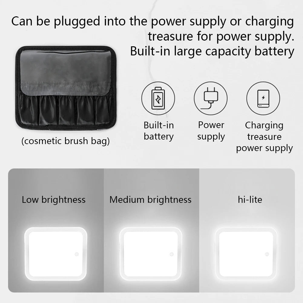 NoviaGlow Smart LED Makeup Bag – Travel Cosmetic Case