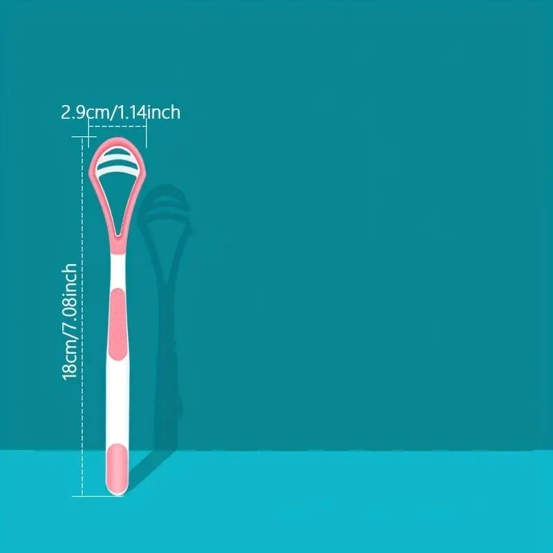 NoviaGlow Tongue Scraper Brush – Soft, Durable Oral Care Cleaner for Fresh Breath & Daily Hygiene