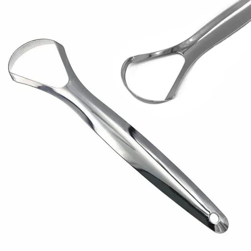 NoviaGlow Stainless Steel Tongue Cleaner – Professional Oral Hygiene Tool for Fresh Breath & Tongue Coating Removal