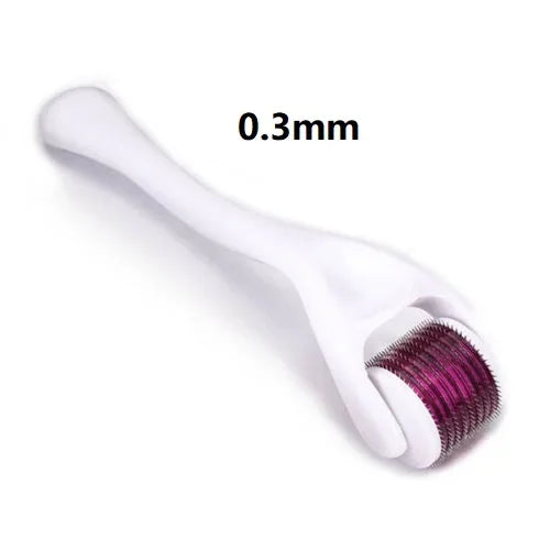 NoviaGlow Derma Roller – 540 Titanium Microneedles for Beard & Skin Care (0.2mm / 0.25mm / 0.3mm)