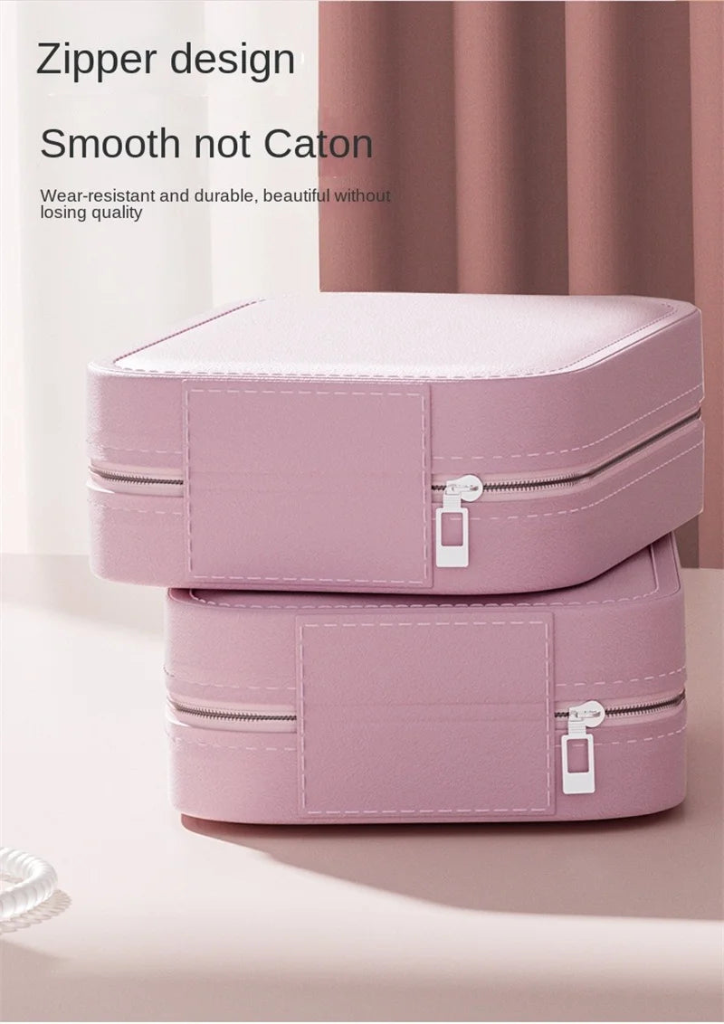 NoviaGlow Smart LED Makeup Case with Mirror – Portable Travel Cosmetic Bag & Skincare Organizer for Women
