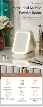 NoviaGlow Smart LED Makeup Bag – Travel Cosmetic Case