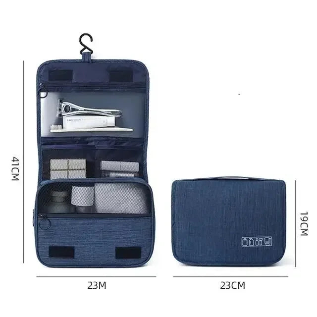 NoviaGlow Waterproof Travel Toiletry Bag – Hanging Cosmetic & Grooming Organizer