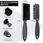 NoviaGlow 4-Piece Barber Grooming Set – Brush, Comb & Spray