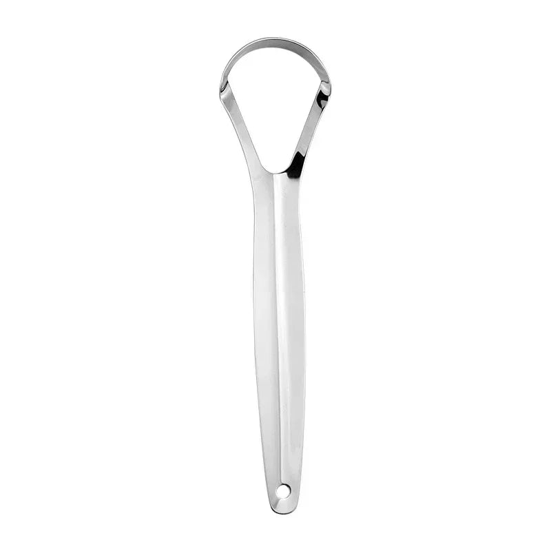 NoviaGlow Stainless Steel Tongue Cleaner – Professional Oral Hygiene Tool for Fresh Breath & Tongue Coating Removal