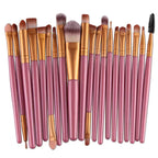 NoviaGlow 20pcs Professional Eye Makeup Brush Set – Complete Eyeshadow & Eyeliner Brushes for Blending, Shading & Precision Looks