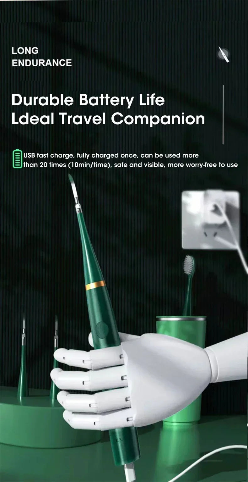 NoviaGlow Sonic Electric Toothbrush 3-in-1 – Tartar Remover, Teeth Whitening, USB Rechargeable with Replaceable Brush Heads
