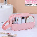 NoviaGlow Transparent Travel Makeup Bag – Waterproof Organizer