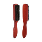 NoviaGlow Wooden Bristle Hair Brush & Teasing Comb – Professional Styling & Beard Grooming Tool