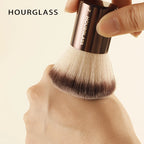 NoviaGlow Hourglass Makeup Brush – Professional Retractable Brush for Foundation, Powder, Blush, Bronzer, Eyeshadow & More