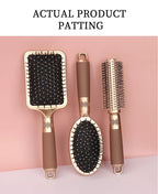 NoviaGlow Scalp Massage Hair Brush – Anti-Static Detangler