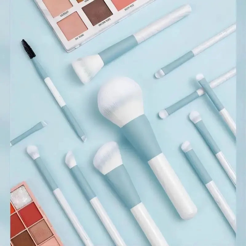 NoviaGlow 12-Piece Makeup Brush Set – Professional Face & Eye Brushes