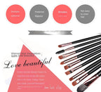 NoviaGlow 20pcs Professional Eye Makeup Brush Set – Complete Eyeshadow & Eyeliner Brushes for Blending, Shading & Precision Looks