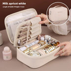 NoviaGlow Luxury PU Leather Cosmetic Bag – Travel Organizer