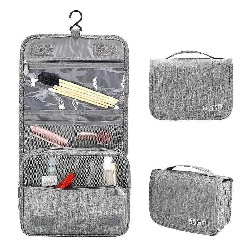 NoviaGlow Waterproof Travel Toiletry Bag – Hanging Cosmetic & Grooming Organizer