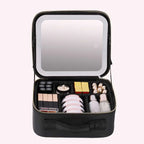 NoviaGlow Smart LED Makeup Bag – Travel Cosmetic Case