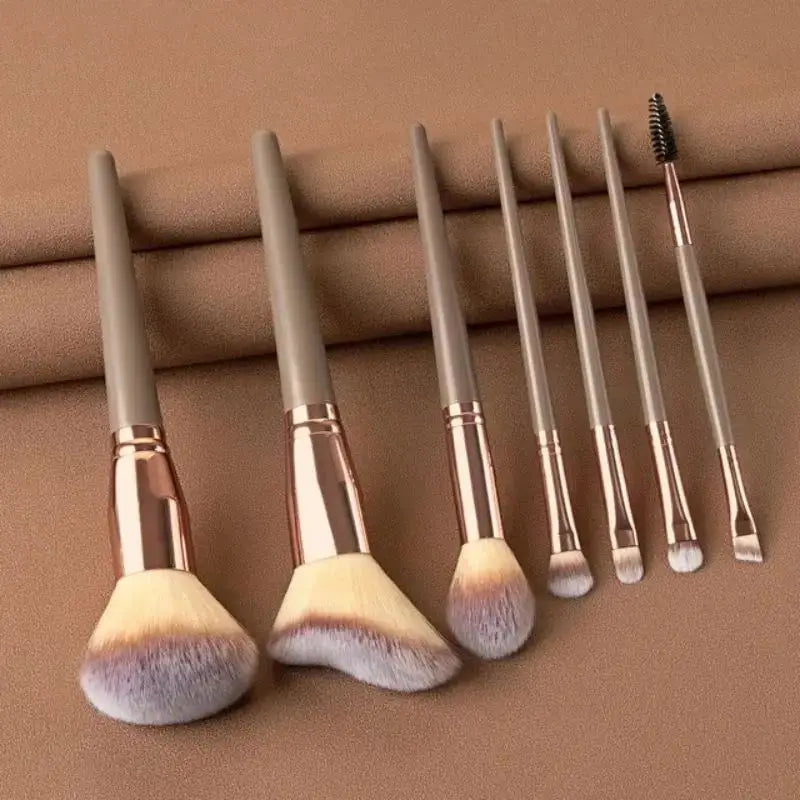NoviaGlow Professional Makeup Brush Set – 13/14/15/16 Piece Soft Fluffy Face & Eye Brushes with Kabuki & Storage Bag