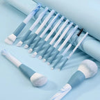 NoviaGlow 12-Piece Makeup Brush Set – Professional Face & Eye Brushes