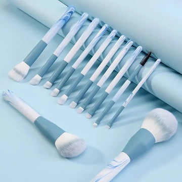 NoviaGlow 12-Piece Makeup Brush Set – Professional Face & Eye Brushes