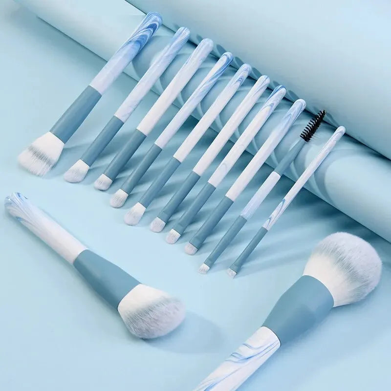 NoviaGlow 12-Piece Makeup Brush Set – Professional Face & Eye Brushes