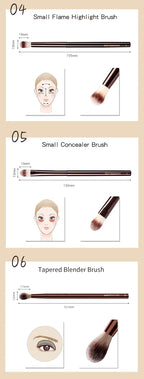 NoviaGlow Hourglass Makeup Brush – Professional Retractable Brush for Foundation, Powder, Blush, Bronzer, Eyeshadow & More