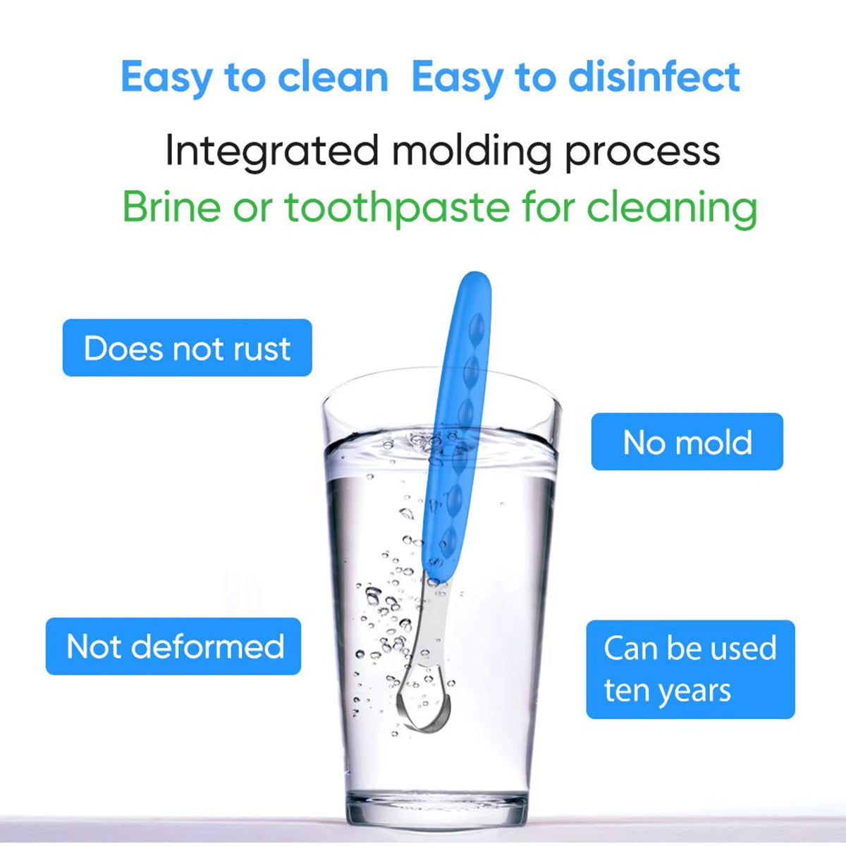 NoviaGlow Stainless Steel Tongue Cleaner with Portable Case – Oral Hygiene Scraper for Fresh Breath & Dental Care (Adults & Kids)
