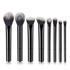 NoviaGlow 8pcs Professional Makeup Brush Set – Soft Synthetic Bristles, Cruelty-Free, Easy to Clean, for Foundation, Blush & Eyeshadow