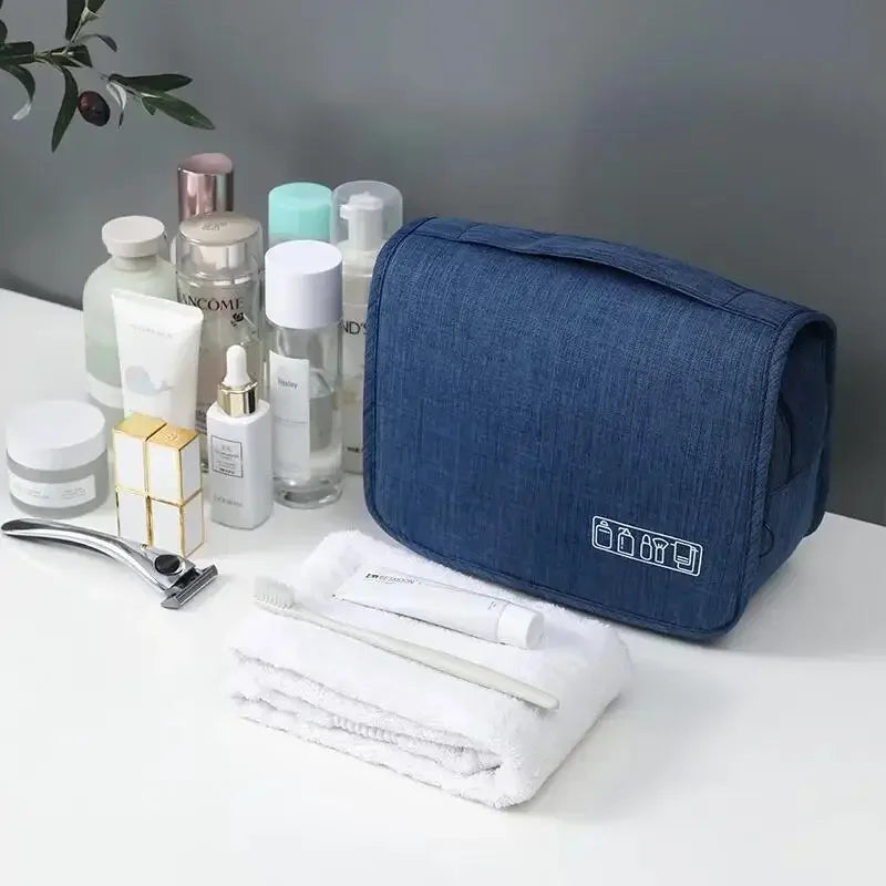 NoviaGlow Waterproof Travel Toiletry Bag – Hanging Cosmetic & Grooming Organizer