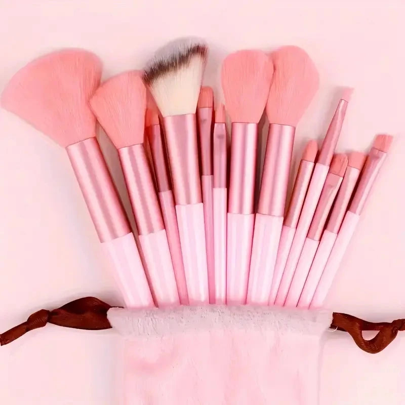 NoviaGlow 13/33pcs Professional Makeup Brush Set – Complete Kit with Soft Synthetic Brushes, Beauty Blender & Accessories for Beginners & Pros