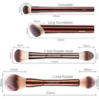 NoviaGlow Pro Makeup Brush – Foundation, Contour & Blush Applicator