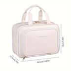 NoviaGlow Double-Layer Makeup Bag – Waterproof Travel Organizer