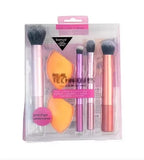 NoviaGlow 8pcs Professional Makeup Brush Set – Soft Synthetic Bristles, Cruelty-Free, Easy to Clean, for Foundation, Blush & Eyeshadow